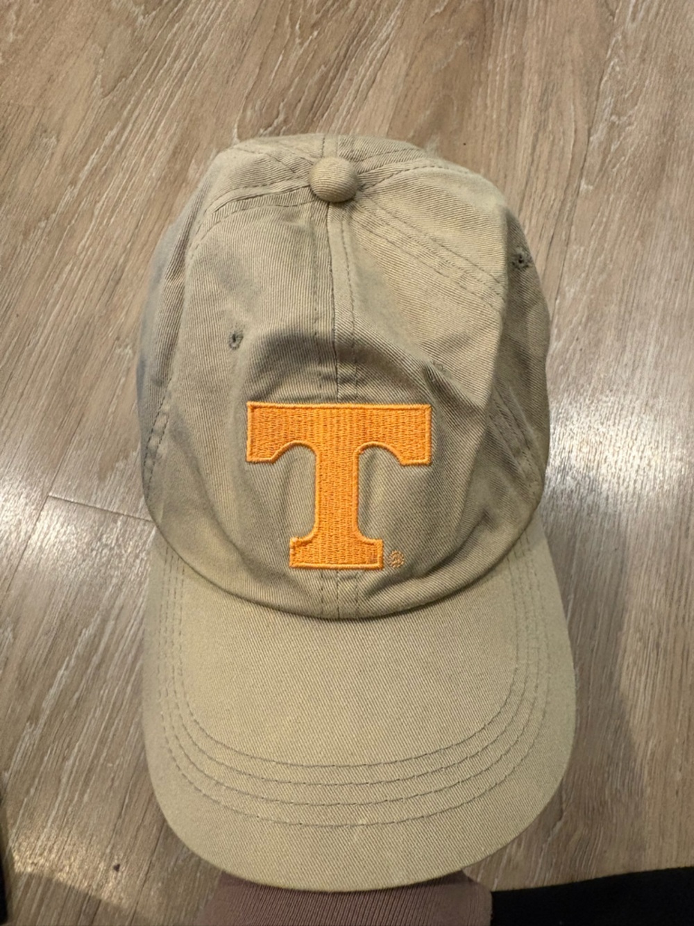 Signature Khaki Baseball Cap with Orange 'T' Patch